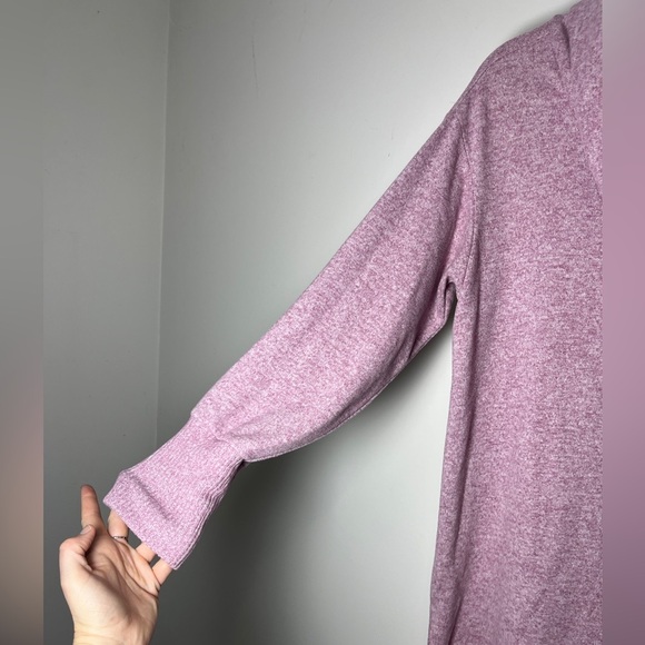 Anthropologie Maeve Tunic Cowl Neck Sweater Medium Relaxed Soft Pink Oversized - Picture 8 of 15